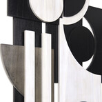 Luminous Whisper Hand Made & Hand Finished Dimensional Solid Paulownia Wood Abstracts Wall Art