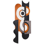 "Honeyed Dusk II" Hand Made & Hand Finished Dimensional Solid Paulownia Wood Abstracts Wall Art