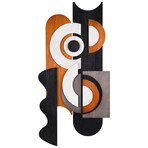 "Honeyed Dusk II" Hand Made & Hand Finished Dimensional Solid Paulownia Wood Abstracts Wall Art