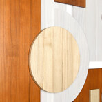 Cinnamon Dreamscape II Hand Made & Hand Finished Dimensional Solid Paulownia Wood Abstracts Wall Art