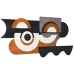 "Honeyed Dusk II" Hand Made & Hand Finished Dimensional Solid Paulownia Wood Abstracts Wall Art