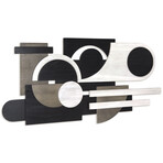 Luminous Whisper Hand Made & Hand Finished Dimensional Solid Paulownia Wood Abstracts Wall Art