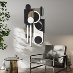 Luminous Whisper Hand Made & Hand Finished Dimensional Solid Paulownia Wood Abstracts Wall Art