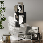 Luminus Dusk Hand Made & Hand Finished Dimensional Solid Paulownia Wood Abstracts Wall Art