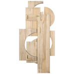 Luminus Dusk Hand Made & Hand Finished Dimensional Solid Paulownia Wood Abstracts Wall Art