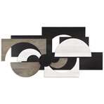 Luminus Dusk Hand Made & Hand Finished Dimensional Solid Paulownia Wood Abstracts Wall Art