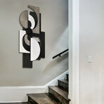 Luminus Dusk Hand Made & Hand Finished Dimensional Solid Paulownia Wood Abstracts Wall Art