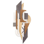 Moonlit Mist II Hand Made & Hand Finished Dimensional Solid Paulownia Wood Abstracts Wall Art