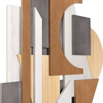 "Moonlit Mist I & II" Hand Made & Hand Finished Dimensional Solid Wood Abstracts