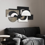 Luminus Dusk Hand Made & Hand Finished Dimensional Solid Paulownia Wood Abstracts Wall Art