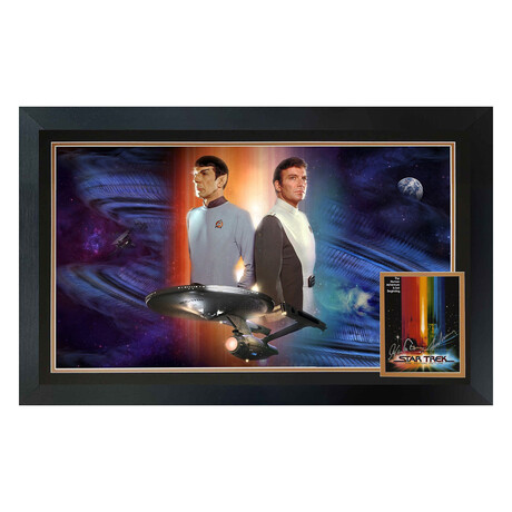 William Shatner & Leonard Nimoy // Star Trek Kirk & Spock Dual Signed // 38x28