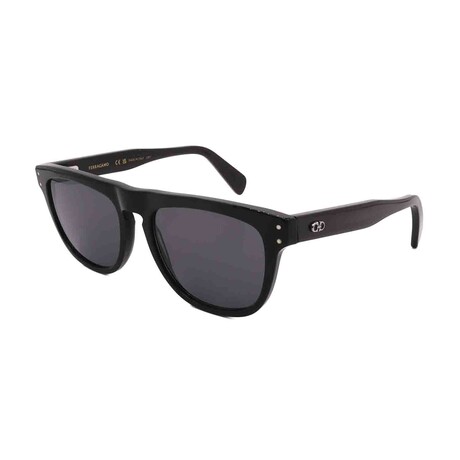 Men's // Ferragamo SF1111S 001 Square Sunglasses // Black + Grey