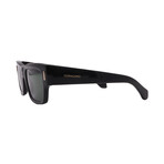 Men's // Ferragamo SF2011S 001 Square Sunglasses // Black + Green