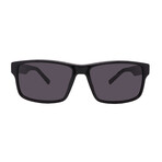 Men's // Ferragamo SF960S 001 Square Sunglasses // Black + Black
