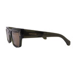 Men's // Ferragamo SF2011S 320 Square Sunglasses // Green + Brown