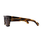 Men's // Ferragamo SF2011S 216 Square Sunglasses // Brown + Brown