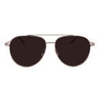 Unisex // Ferragamo SF308S 703 Aviator Sunglasses // Gold + Brown Gradient