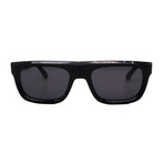 Men's // Ferragamo SF2009S 001 Square Sunglasses // Black + Grey