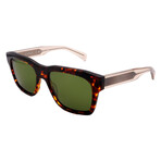 Unisex // Ferragamo SF1087S 219 Square Sunglasses // Havana + Green