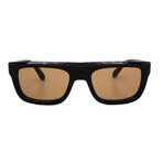 Men's // Ferragamo SF2009S 011 Square Sunglasses // Black + Brown