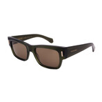 Men's // Ferragamo SF2011S 320 Square Sunglasses // Green + Brown