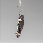 Genuine Meteorite Nugget pendant with 18" Sterling Silver Chain // 14.5