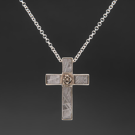 Muonionalusta Meteorite Pendant with 18" Sterling Silver Chain // 18.1 g
