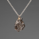 Genuine Sikhote Alin Meteorite Nugget pendant with Sterling Silver Chain