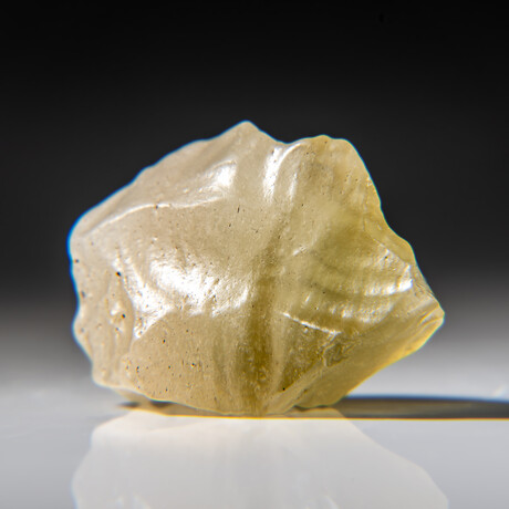 Genuine Medium Libyan Desert Glass in Velvet Bag