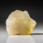 Genuine Medium Libyan Desert Glass in Velvet Bag