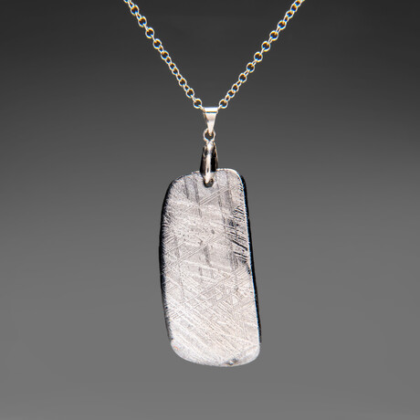 Genuine Muonionalusta Meteorite Pendant with 18" Sterling Silver Chain // 35 g
