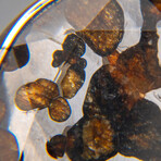 Sericho Pallasite Meteorite Square Pendant with 18" Sterling Silver Chain // 29.7 g