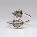 Genuine Campo Del Cielo Meteorite Ring with Adjustable Sterling Silver Band  // 3.1 g