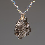 Genuine Sikhote Alin Meteorite Nugget pendant with Sterling Silver Chain