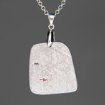 Genuine Muonionalusta Meteorite Pendant with 18" Sterling Silver Chain // 10 g