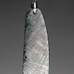 Genuine Muonionalusta Meteorite Pendant with 18" Sterling Silver Chain // 12 g