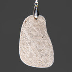 Genuine Muonionalusta Meteorite Pendant with 18" Sterling Silver Chain // 10.7 g