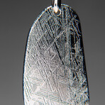 Genuine Muonionalusta Meteorite Pendant with 18" Sterling Silver Chain // 16 g