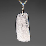 Genuine Muonionalusta Meteorite Pendant with 18" Sterling Silver Chain // 35 g