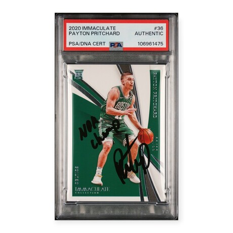 Payton Pritchard // 2020 Immaculate Signed // RC // #88/99 // PSA Authentic