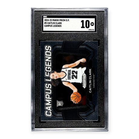 Caitlin Clark // 2024 Prizm Draft Picks Campus Legends // RC // SGC 10 Gem Mint
