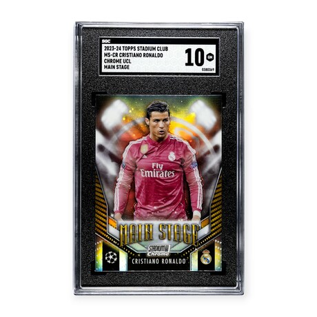 Cristiano Ronaldo // 2023 Stadium Club Chrome Main Stage // SGC 10 Gem Mint