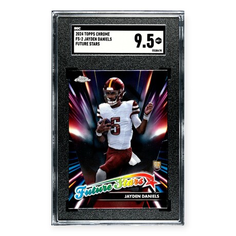 Jayden Daniels // 2024 Topps Chrome Future Stars // RC // SGC 9.5 Mint+