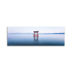Floating Torii Gate At Lake Biwa, Japan Print on Acrylic Glass  by  Jan Becke (36"H x 12"W x 0.25"D)