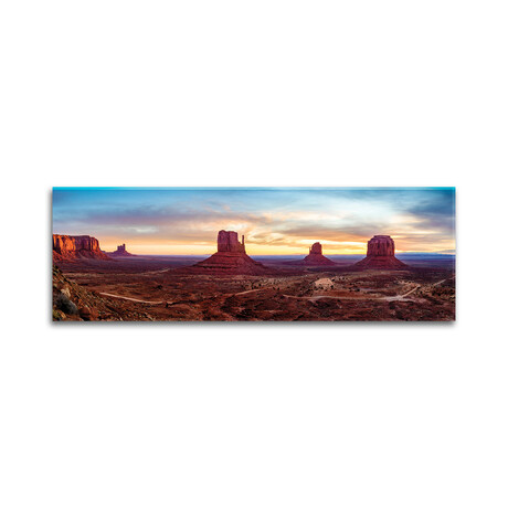 Sunrise Monument Valley Navajo Tribal Park Print on Acrylic Glass by Susanne Kremer (36"H x 12"W x 0.25"D)