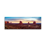 Sunrise Monument Valley Navajo Tribal Park  Print on Acrylic Glass  by  Susanne Kremer (36"H x 12"W x 0.25"D)