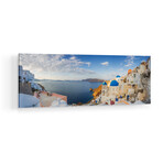 Oia Sunrise, Santorini, Greece I Print on Acrylic Glass  by  Jim Nilsen (36"H x 12"W x 0.25"D)