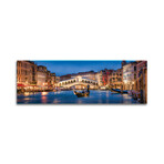 Rialto Bridge Panorama Print on Acrylic Glass  by  Jan Becke (36"H x 12"W x 0.25"D)