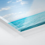 Beach Resort On Bora Bora, French Polynesia Print on Acrylic Glass  by  Jan Becke (36"H x 12"W x 0.25"D)