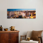 The Las Vegas Strip At Sunrise, Las Vegas, Nevada, USA Print on Acrylic Glass  by  Matteo Colombo (36"H x 12"W x 0.25"D)